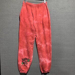 Urban Outfitters Sweatpants Red Tie Dye Happy Day Size Small